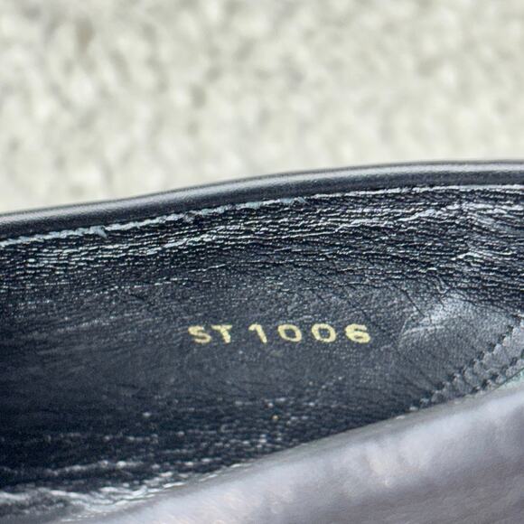 Louis Vuitton Penny Loafer Men 10 Black ST1006 Italy Slip On Leather LV Designer main image 4